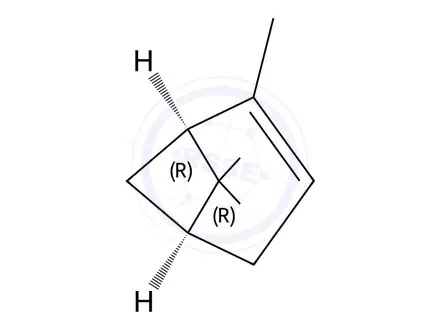 Chemical structure of (1S)-(-)-α-Pinene