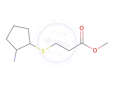 Chemical structure of Methyl 3-((2-aminocyclopentyl)thio)propanoate