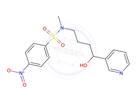 Chemical structure of 4-(N-Methyl-N-4’-Nitrobenzenesulfonyl-amino)-1-(3-pyridyl)-1-butanol