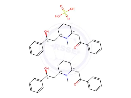 Chemical structure of Lobeline sulfate