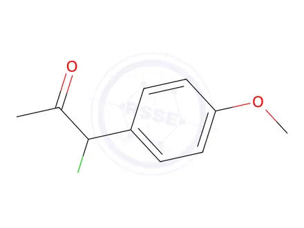 Chemical structure of 1-chloro-1-(4-methoxyphenyl)propan-2-one