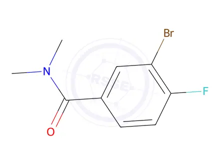 Chemical structure of 3-Bromo-4-fluoro-N,N-dimethylbenzamide