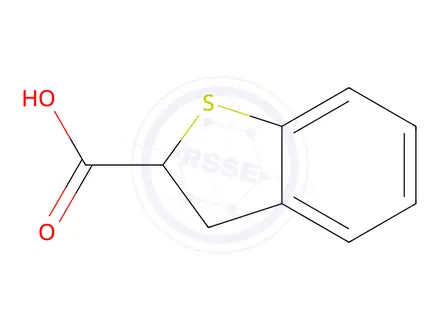 Chemical structure of 2,3-dihydro-1-benzothiophene-2-carboxylic acid
