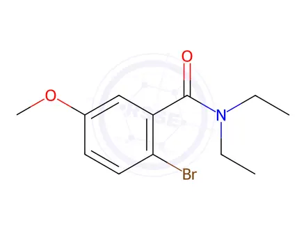 Chemical structure of Benzamide, 2-bromo-N,N-diethyl-5-methoxy-