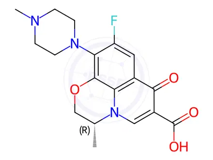 Chemical structure of Levofloxacin Impurity E