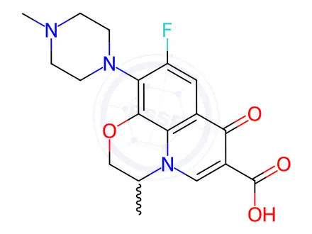 Chemical structure of Ofloxacin