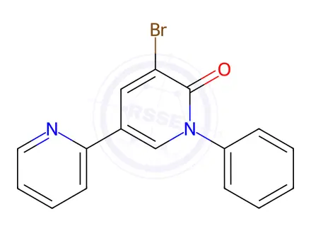Chemical structure of 3-Bromo-5-(2-pyridyl)-1-phenyl-1,2-dihydropyridin-2-one