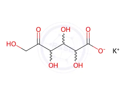 Chemical structure of 5-Keto-D-gluconic Acid Potassium Salt