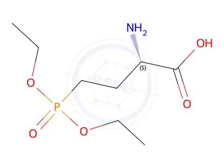 Chemical structure of (S)-2-Amino-4-(diethoxyphosphoryl)butanoic acid