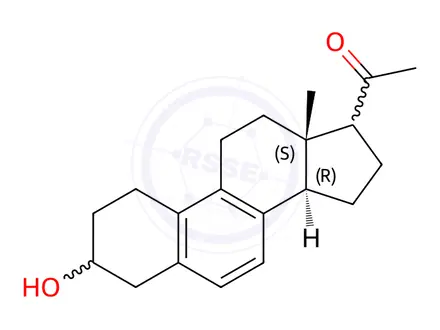 Chemical structure of 3β-hydroxy-19-Norpregna-5,7,9-trien-20-one