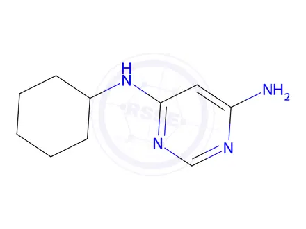 Chemical structure of n4-cyclohexylpyrimidine-4,6-diamine
