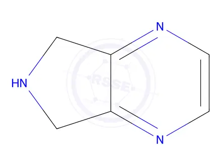 Chemical structure of 6,7-Dihydro-5H-pyrrolo[3,4-b]pyrazine hydrochloride