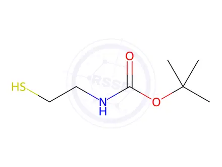 Chemical structure of 2-(Boc-amino)ethanthiol