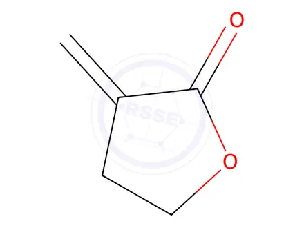 Chemical structure of α-Methylene-γ-butyrolactone