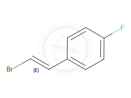 Chemical structure of 1-[(1Z)-2-bromoethenyl]-4-fluorobenzene