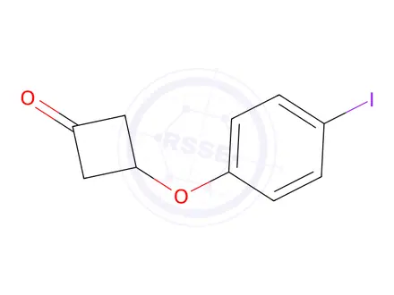 Chemical structure of 3-(4-Iodophenoxy)cyclobutan-1-one