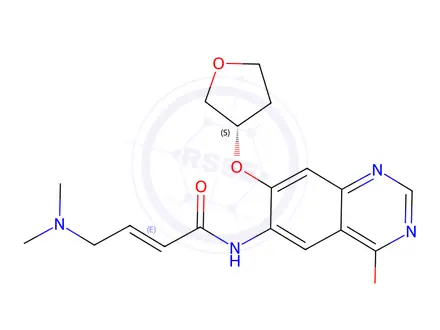 Chemical structure of Afatinib Impurity J