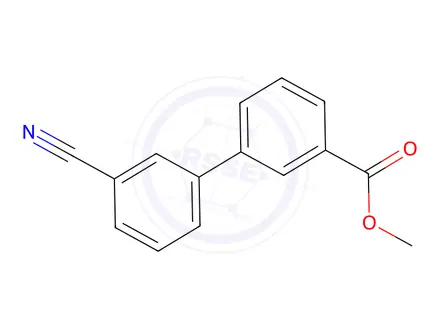 Chemical structure of 3'-Cyano-Biphenyl-3-Carboxylic Acid Methyl Ester