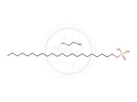 Chemical structure of 1-Docosanol, phosphate, compd. with 2-aminoethanol