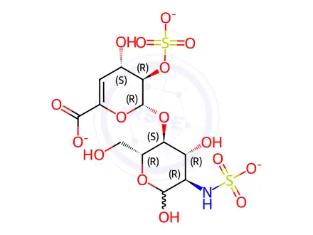 Chemical structure of Heparin Disaccharide III-S sodium Salt