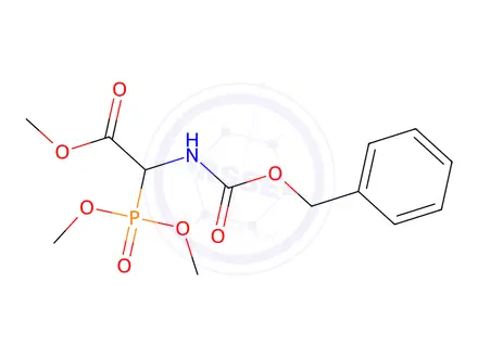 Chemical structure of Ethyl 2-(((benzyloxy)carbonyl)amino)-2-(diethoxyphosphoryl)acetate