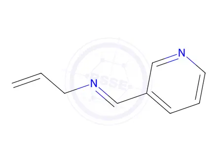 Chemical structure of 2-Propen-1-amine,N-(3-pyridinylmethylene)-(9CI)