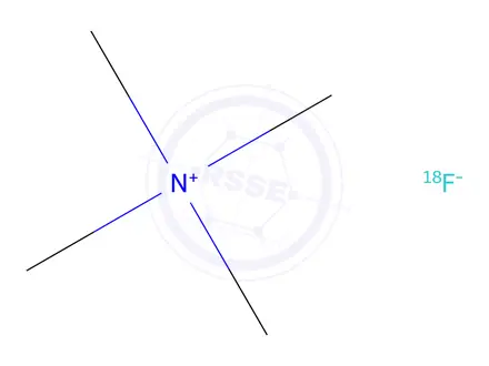 Chemical structure of Tetramethylammonium fluoride (anhydrous)