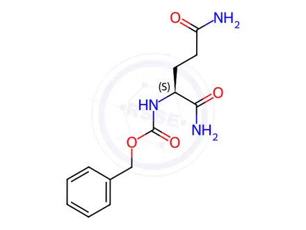 Chemical structure of (S)-Benzyl N-(1,5-diamino-1,5-dioxopentan-2-yl)carbamate