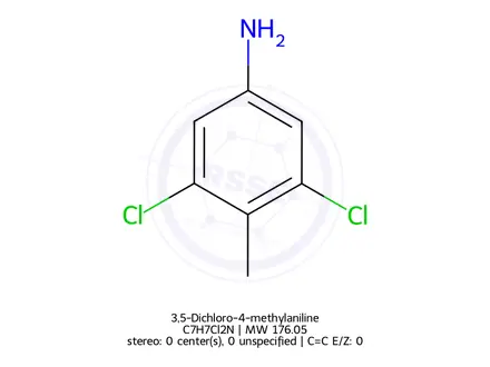 Chemical structure of 3,5-Dichloro-4-methylaniline