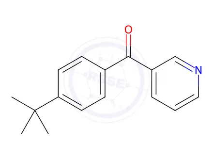Chemical structure of (4-tert-butylphenyl)-pyridin-3-ylmethanone