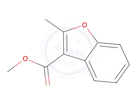 Chemical structure of methyl 2-methyl-1-benzofuran-3-carboxylate
