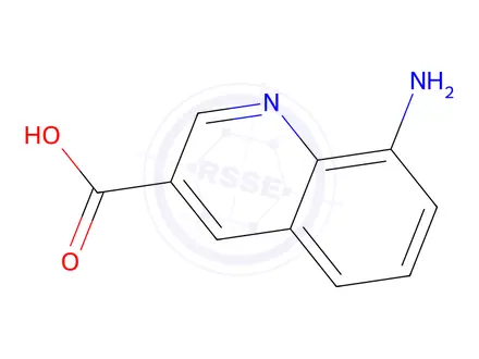 Chemical structure of 8-aminoquinoline-3-carboxylic acid