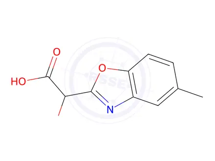 Chemical structure of 2-(Carboxy(hydroxy)methyl)-5-methylbenzo[d]oxazole