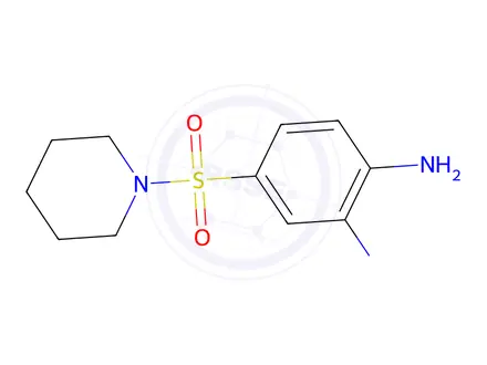 Chemical structure of 4-(Piperidin-1-ylsulfonyl)benzene-1,2-diamine
