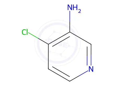 Chemical structure of 3-Amino-4-chloropyridine