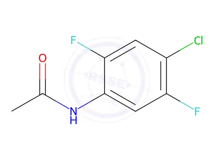 Chemical structure of Acetamide, N-(4-chloro-2,5-difluorophenyl)-