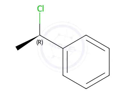 Chemical structure of (R)-1-chloro-1-phenylethane