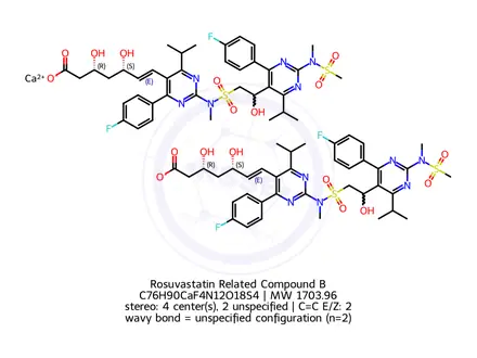Chemical structure of Rosuvastatin Related Compound B