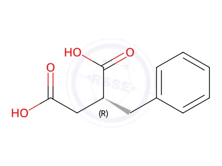 Chemical structure of (R)-2-Benzylsuccinic acid