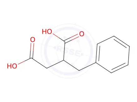 Chemical structure of D,L-Benzylsuccinic Acid