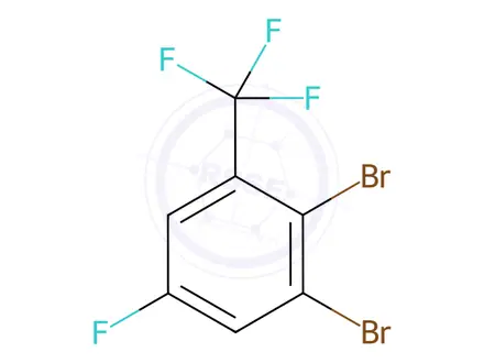 Chemical structure of 1,2-dibromo-5-fluoro-3-(trifluoromethyl)benzene