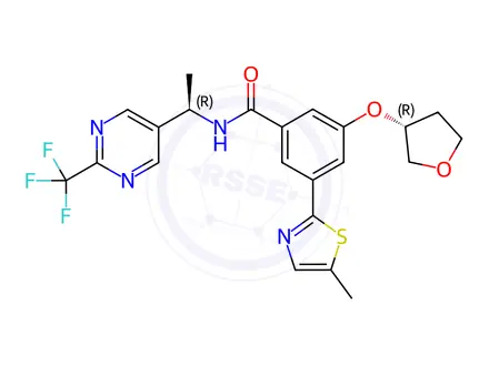 Chemical structure of Eliapixant