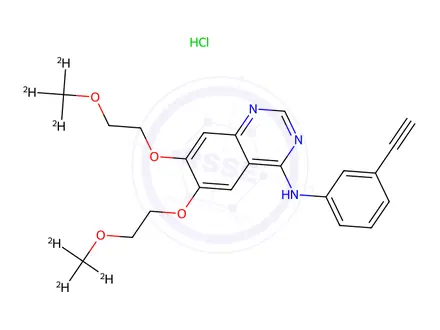 Chemical structure of Erlotinib-d6 HCl