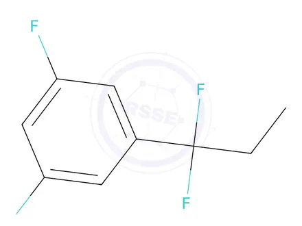 Chemical structure of 1-(1,1-Difluoropropyl)-3,5-difluorobenzene