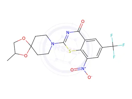 Chemical structure of rac-BTZ043, >98% (HPLC)