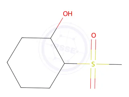 Chemical structure of 2-(Methylsulfonyl)cyclohexan-1-ol
