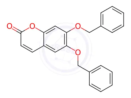 Chemical structure of Esculetin Dibenzyl Ether