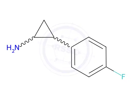 Chemical structure of 2-(4-Fluorophenyl)cyclopropan-1-amine