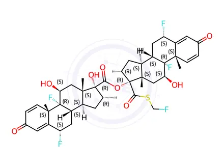 Chemical structure of Fluticasone Propionate Impurity G