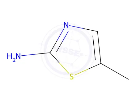 Chemical structure of 2-Amino-5-methylthiazole